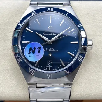 Omega Constellation 131.33.41.21.03.001 Replica - Blauwe Wijzerplaat Roestvrij Staal