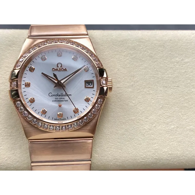 Omega Constellation 123.55.38.21.52.001 Replica - Zilveren Wijzerplaat Tweekleurig