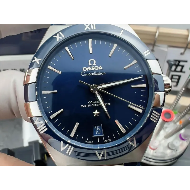 Omega Constellation 131.33.41.21.03.001 Replica - Blauwe Wijzerplaat Roestvrij Staal