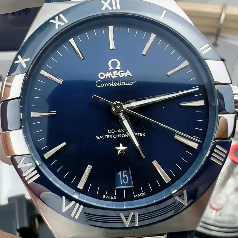 Omega Constellation 131.33.41.21.03.001 Replica - Blauwe Wijzerplaat Roestvrij Staal