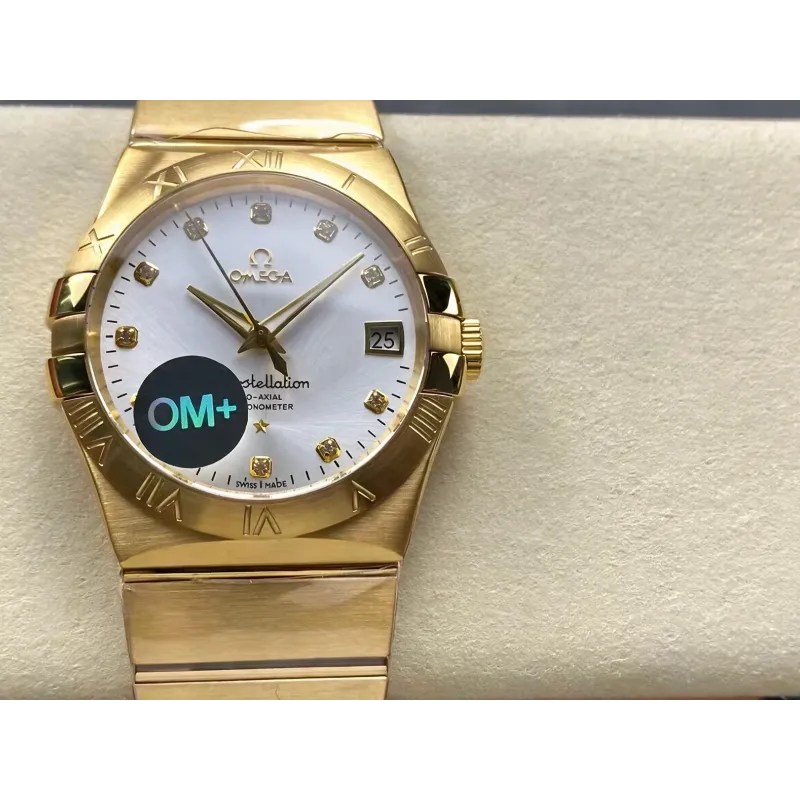 Omega Constellation 123.50.38.21.52.002 Replica - Zilveren Wijzerplaat Tweekleurig