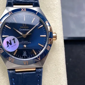 Omega Constellation 131.23.41.21.03.001 Replica - Blauwe Wijzerplaat Roestvrij Staal