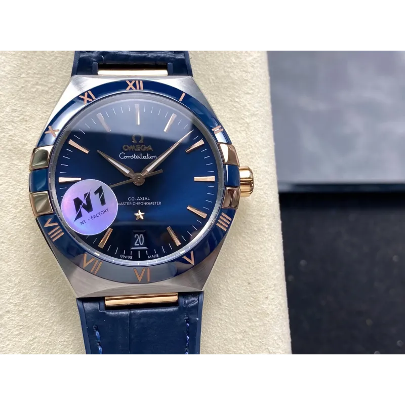 Omega Constellation 131.23.41.21.03.001 Replica - Blauwe Wijzerplaat Roestvrij Staal