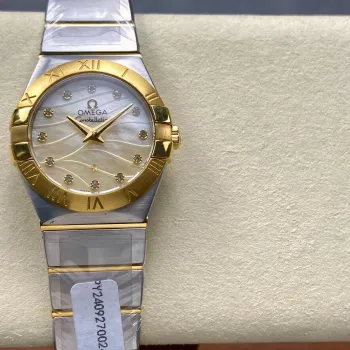 Omega Constellation Uniseks 123.20.27.60.55.005 Replica - Parelmoer Wijzerplaat Roestvrij Staal