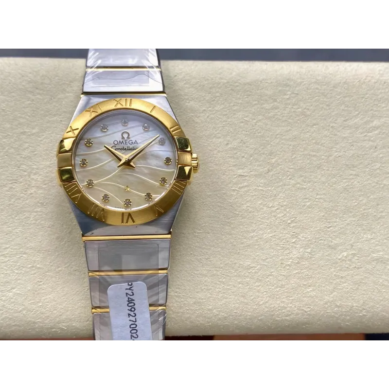 Omega Constellation Uniseks 123.20.27.60.55.005 Replica - Parelmoer Wijzerplaat Roestvrij Staal