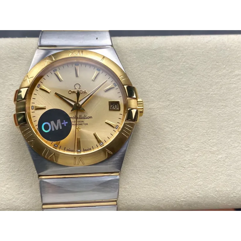 Omega Constellation 123.20.38.21.08.001 Replica - Champagne Wijzerplaat Roestvrij Staal