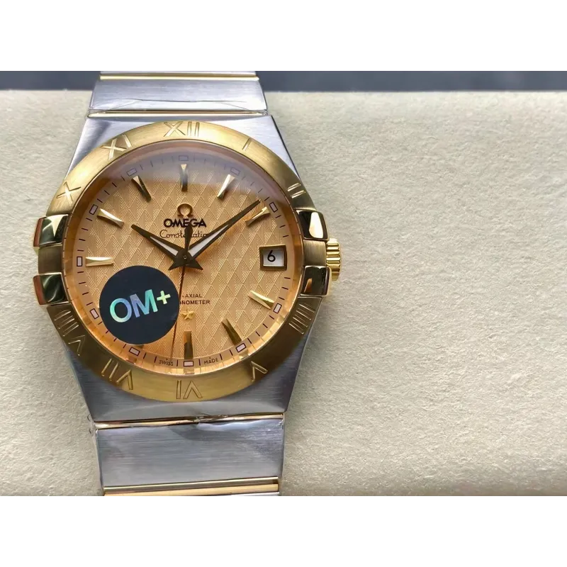 Omega Constellation 123.20.38.21.08.002 Replica - Champagne Wijzerplaat Roestvrij Staal