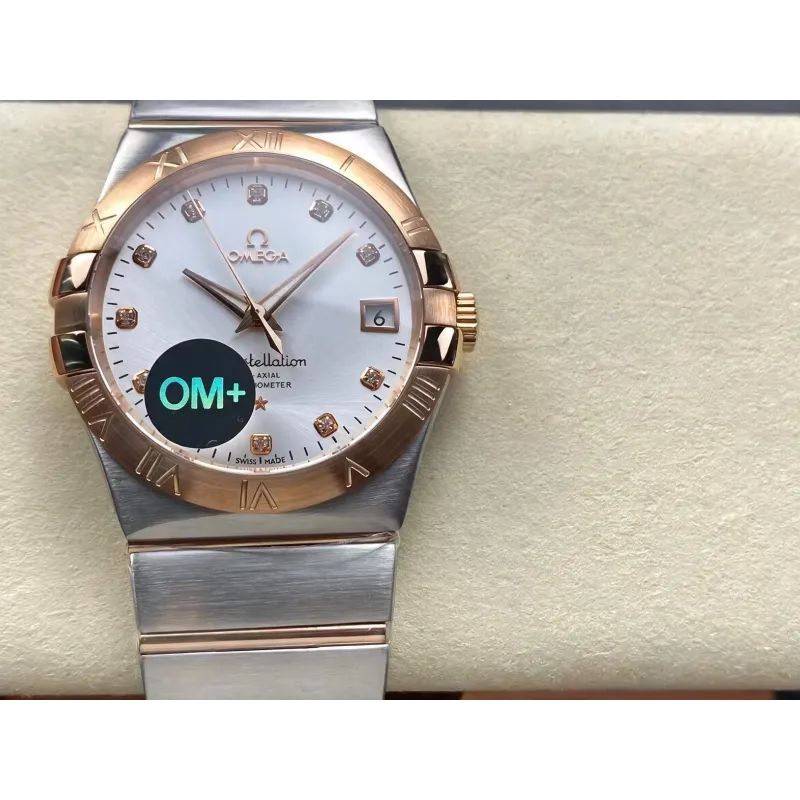 Omega Constellation 123.20.38.21.52.001 Replica - Zilveren Wijzerplaat Roestvrij Staal