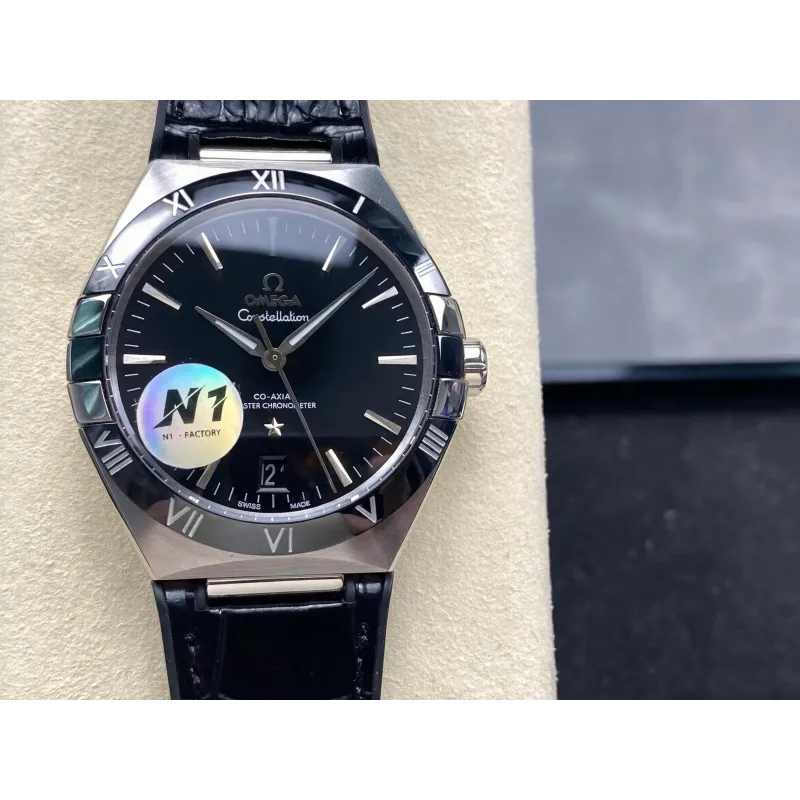 Omega Constellation 131.33.41.21.01.001 Replica - Zwarte Wijzerplaat Roestvrij Staal
