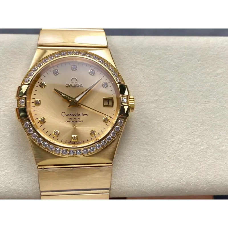 Omega Constellation 123.55.38.21.58.001 Replica - Champagne Wijzerplaat Tweekleurig