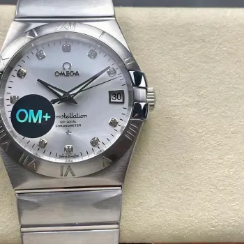 Omega Constellation 123.10.38.21.52.001 Replica - Zilveren Wijzerplaat Roestvrij Staal