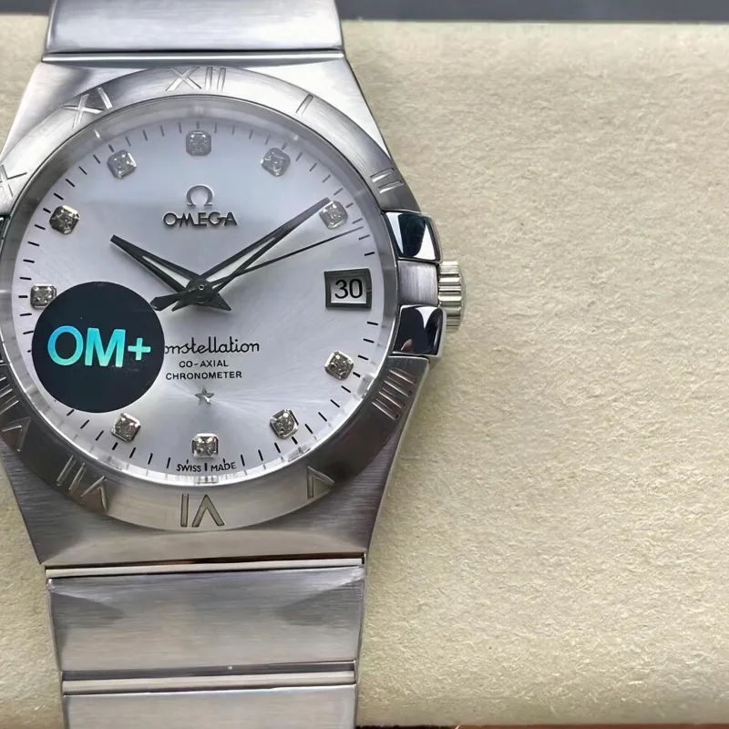 Omega Constellation 123.10.38.21.52.001 Replica - Zilveren Wijzerplaat Roestvrij Staal