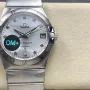 Omega Constellation 123.10.38.21.52.001 Replica - Zilveren Wijzerplaat Roestvrij Staal