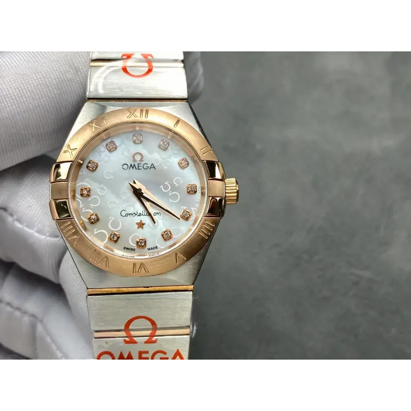 Omega Constellation Uniseks 123.25.27.60.55.009 Replica - Parelmoer Wijzerplaat Roestvrij Staal