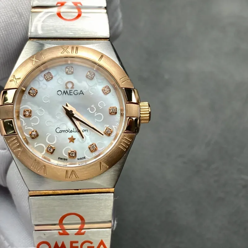 Omega Constellation Uniseks 123.25.27.60.55.009 Replica - Parelmoer Wijzerplaat Roestvrij Staal