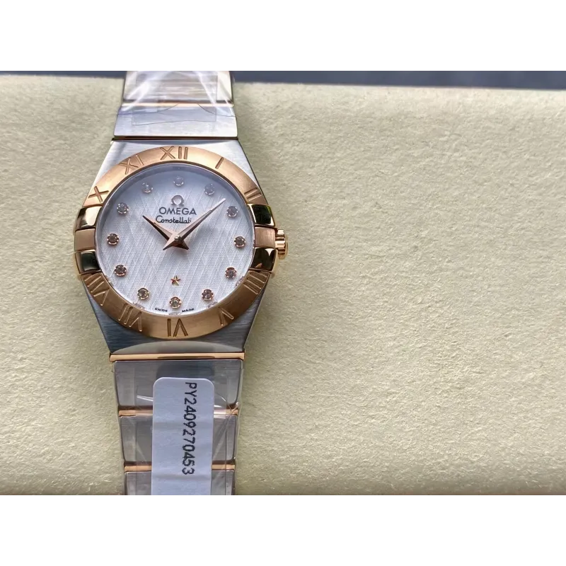 Omega Constellation Uniseks 123.20.27.60.52.002 Replica - Zilveren Wijzerplaat Roestvrij Staal