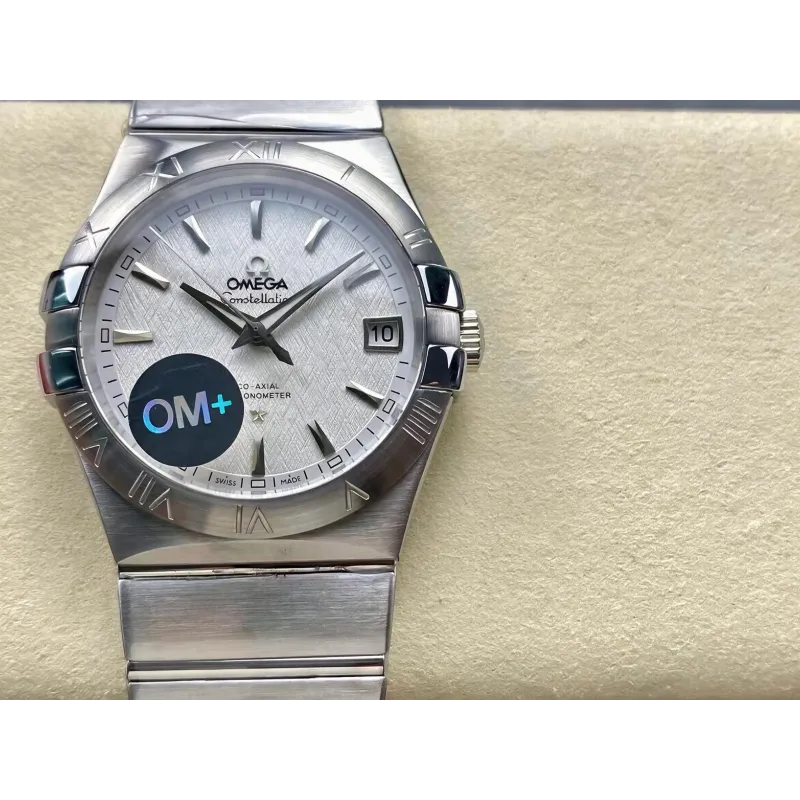 Omega Constellation 123.10.38.21.02.004 Replica - Zilveren Wijzerplaat Roestvrij Staal