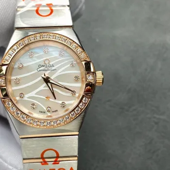 Omega Constellation Uniseks 123.25.27.20.55.005 Replica - Parelmoer Wijzerplaat Roestvrij Staal