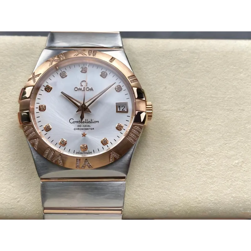Omega Constellation 123.25.38.21.52.003 Replica - Zilveren Wijzerplaat Roestvrij Staal
