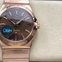 Omega Constellation 123.50.38.21.13.001 Replica - Bruine Wijzerplaat Tweekleurig