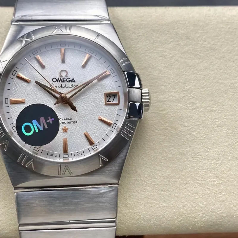 Omega Constellation 123.10.38.21.02.002 Replica - Zilveren Wijzerplaat Roestvrij Staal