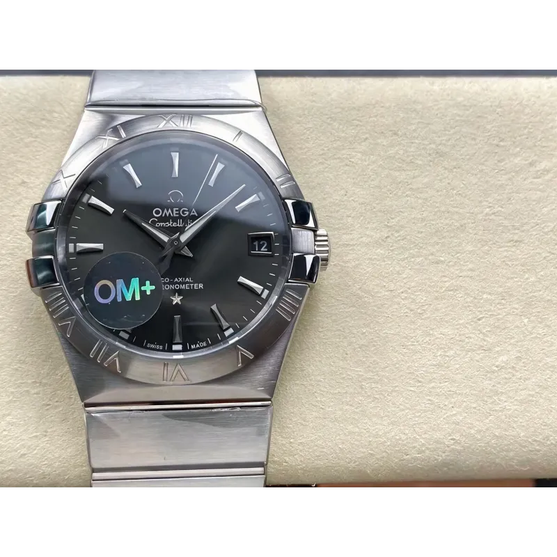 Omega Constellation 123.10.38.21.06.001 Replica - Grijze Wijzerplaat Roestvrij Staal