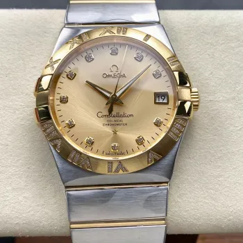 Omega Constellation 123.25.38.21.58.002 Replica - Champagne Wijzerplaat Roestvrij Staal