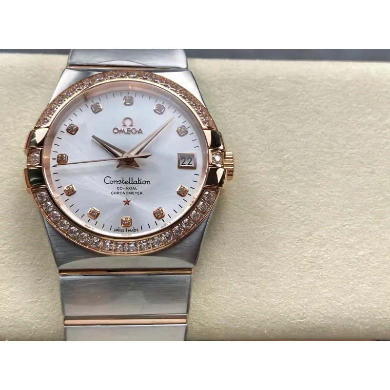Omega Constellation 123.25.38.21.52.001 Replica - Zilveren Wijzerplaat Roestvrij Staal