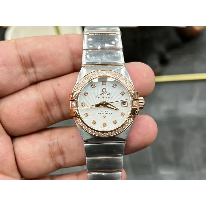 Omega Constellation Uniseks 123.25.27.20.55.001 Replica - Parelmoer Wijzerplaat Tweekleurig