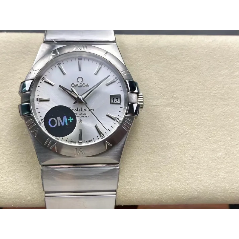 Omega Constellation 123.10.38.21.02.001 Replica - Zilveren Wijzerplaat Roestvrij Staal