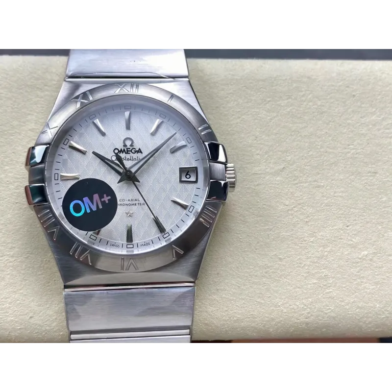 Omega Constellation 123.10.38.21.02.003 Replica - Zilveren Wijzerplaat Roestvrij Staal