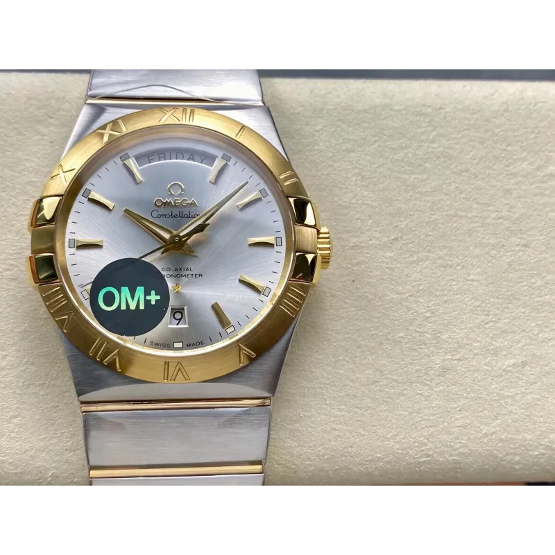 Omega Constellation 123.20.38.22.02.002 Replica - Zilveren Wijzerplaat Roestvrij Staal