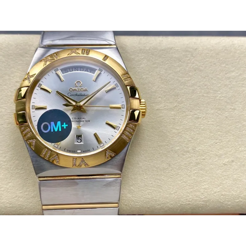Omega Constellation 123.25.38.22.02.002 Replica - Zilveren Wijzerplaat Roestvrij Staal