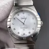 Omega Constellation Uniseks 131.10.28.60.55.001 Replica - Parelmoer Wijzerplaat Geribbelde Lunette
