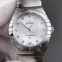 Omega Constellation Uniseks 131.10.28.60.55.001 Replica - Parelmoer Wijzerplaat Geribbelde Lunette