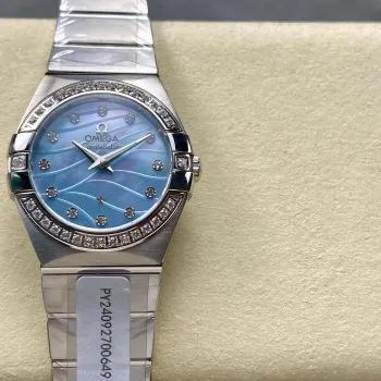 Omega Constellation Uniseks 123.10.27.60.57.001 Replica - Parelmoer Wijzerplaat Roestvrij Staal