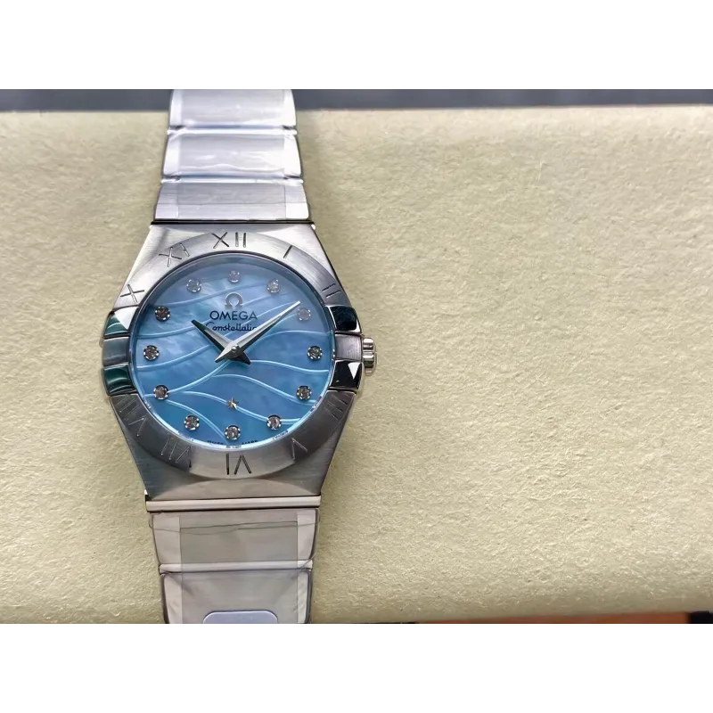 Omega Constellation Uniseks 123.10.27.60.57.001 Replica - Parelmoer Wijzerplaat Roestvrij Staal