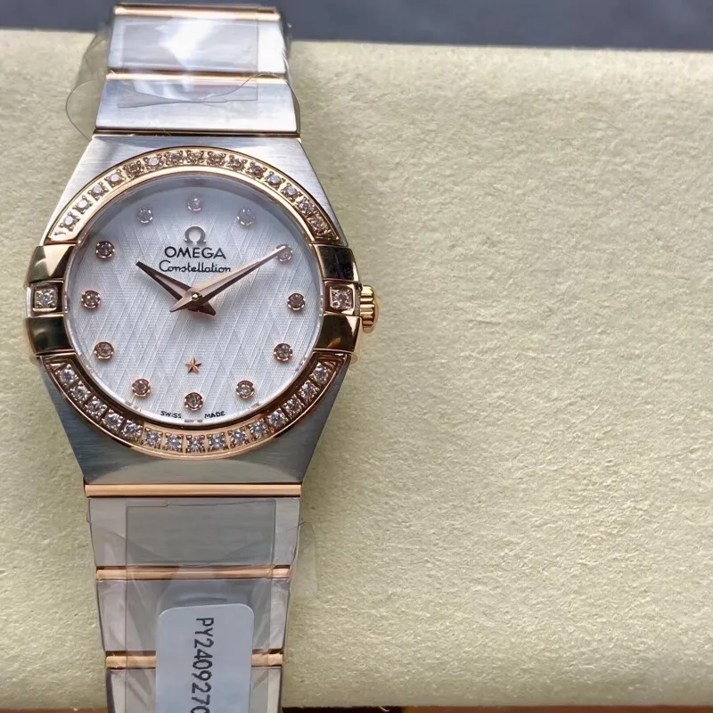 Omega Constellation Uniseks 123.20.27.60.52.002 Replica - Zilveren Wijzerplaat Roestvrij Staal