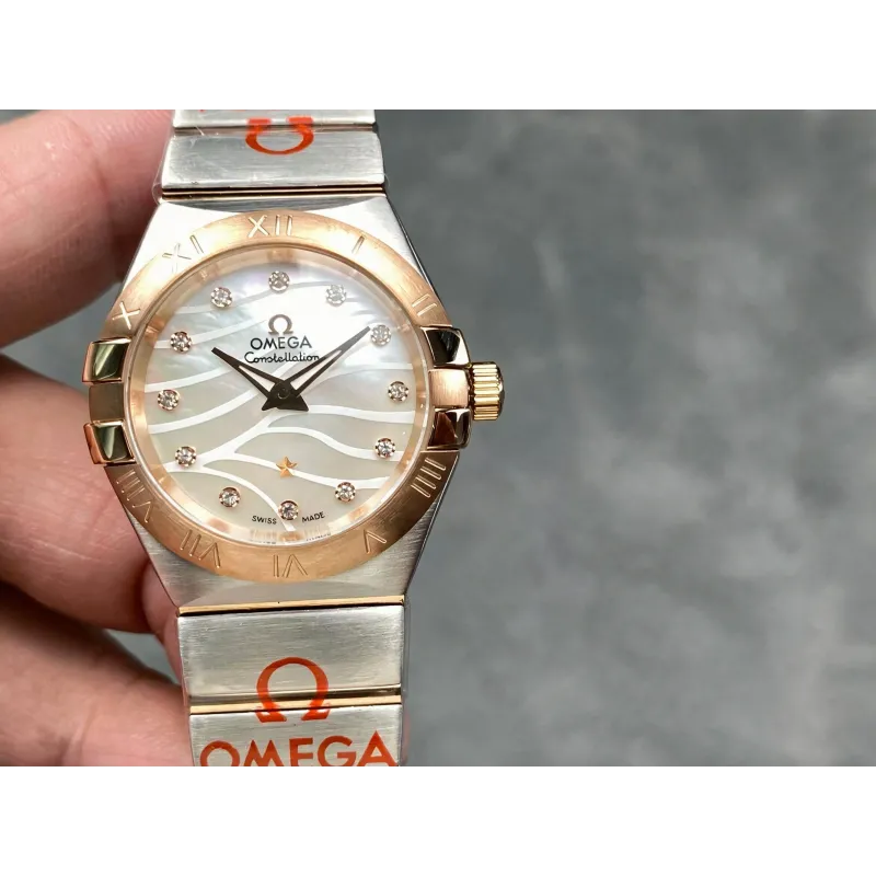 Omega Constellation Dames 123.20.27.60.55.006 Replica - Parelmoer Wijzerplaat Roestvrij Staal