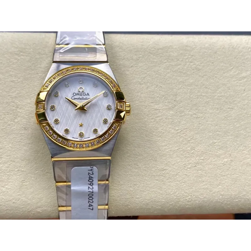 Omega Constellation Uniseks 123.20.27.60.52.001 Replica - Zilveren Wijzerplaat Roestvrij Staal