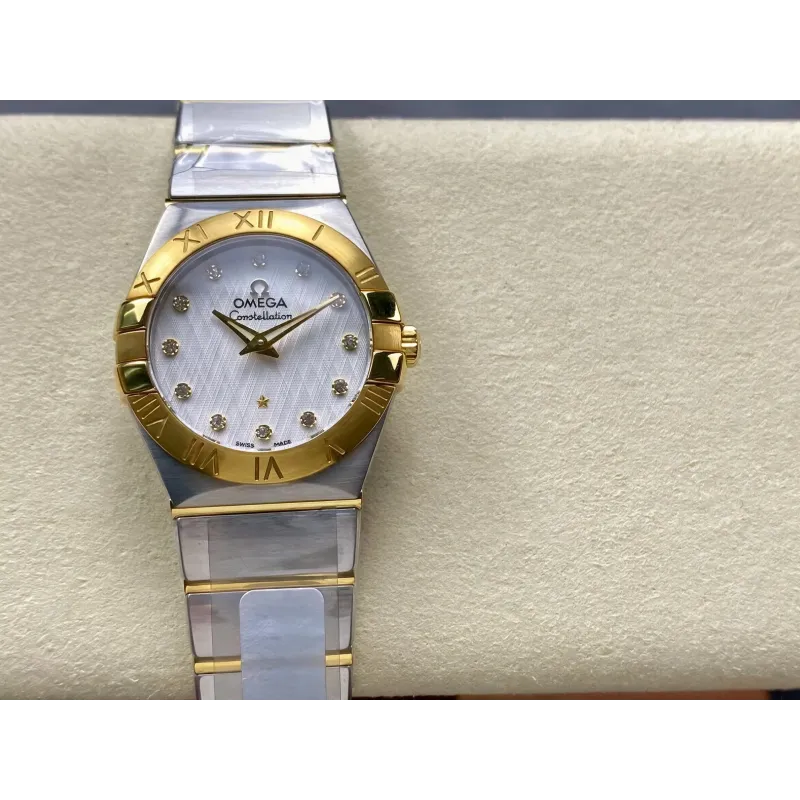 Omega Constellation Uniseks 123.20.27.60.52.001 Replica - Zilveren Wijzerplaat Roestvrij Staal