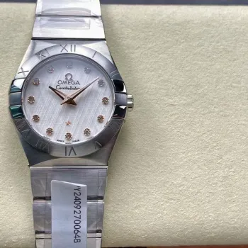 Omega Constellation Uniseks 123.10.27.60.52.001 Replica - Zilveren Wijzerplaat Roestvrij Staal