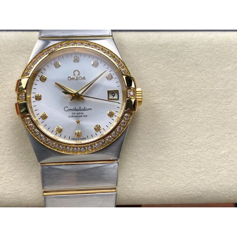 Omega Constellation 123.25.38.21.52.002 Replica - Zilveren Wijzerplaat Roestvrij Staal