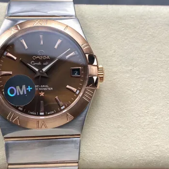 Omega Constellation 123.20.38.21.13.001 Replica - Bruine Wijzerplaat Roestvrij Staal