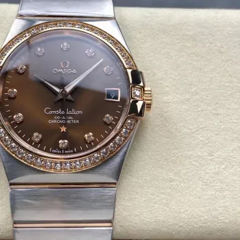 Omega Constellation 123.25.38.21.63.001 Replica - Bruine Wijzerplaat Roestvrij Staal