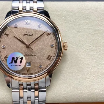 Omega De Ville 434.20.40.20.59.001 Replica - Linen Roestvrij Staal