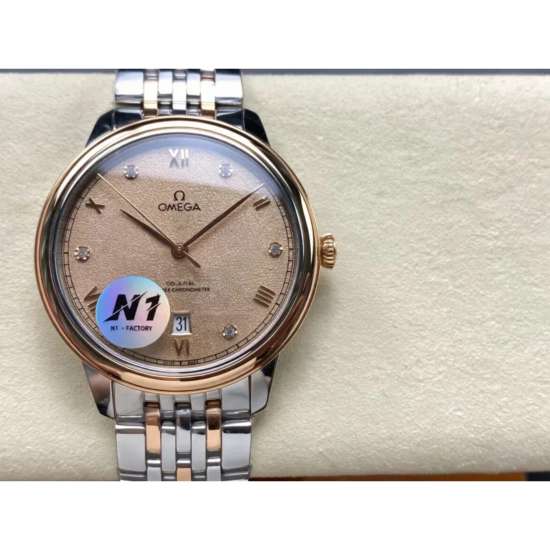 Omega De Ville 434.20.40.20.59.001 Replica - Linen Roestvrij Staal