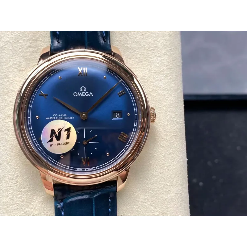 Omega De Ville 434.53.41.20.03.001 Replica - Blauwe Wijzerplaat Tweekleurig