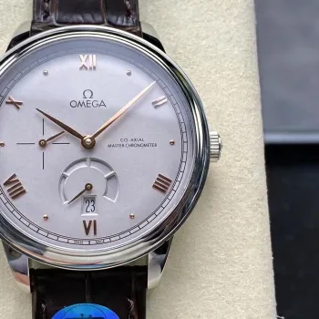 Omega De Ville 434.13.41.21.06.001 Replica - Zilveren Wijzerplaat Roestvrij Staal