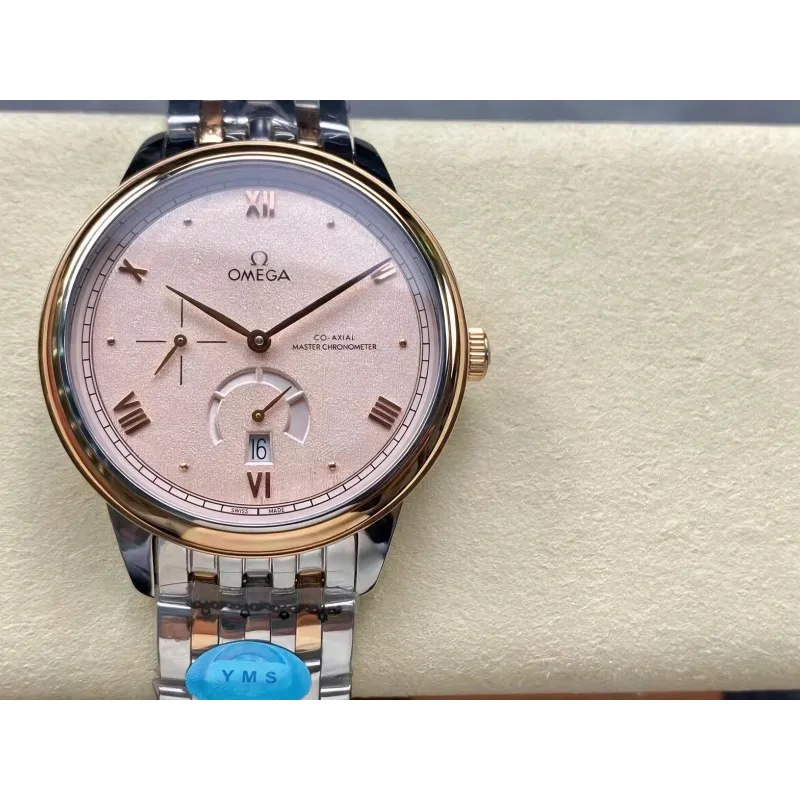 Omega De Ville 434.20.41.21.09.001 Replica - Linen Roestvrij Staal